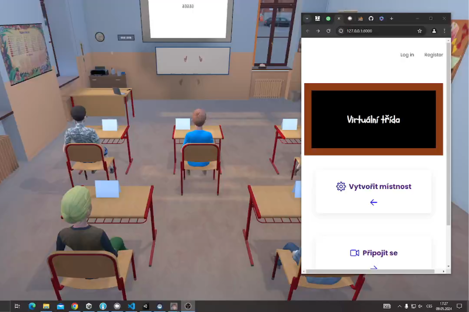 Integrace AI řízeného avatara do virtuální třídy